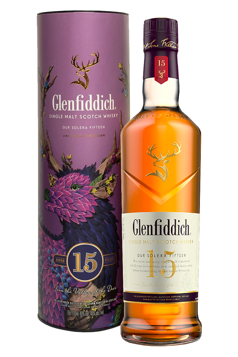 Glenfiddich 15 Years Unique Solera Reserve Single Malt Scotch Whisky